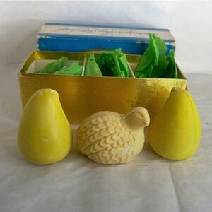 AVON Vintage Partridge And Pear Guest Soaps Collectible Decorative w/ Box unused